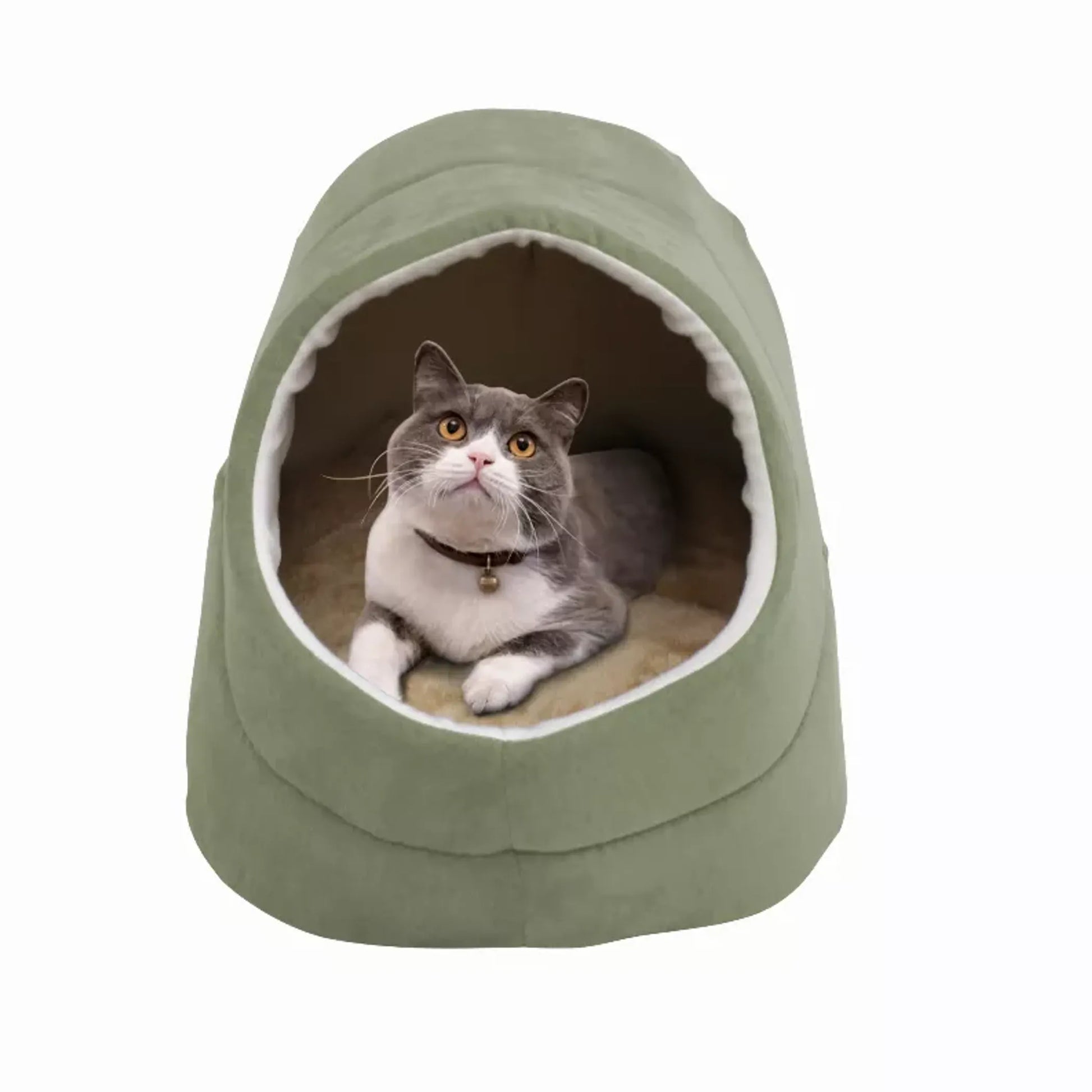 GOOPAWS Cat Cave for Cat and Warming Burrow Cat Bed, Pet Hideway Sleeping Cuddle Cave - Your Pet Connection
