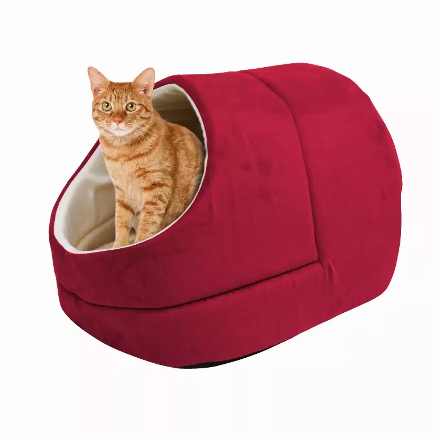 GOOPAWS Cat Cave for Cat and Warming Burrow Cat Bed, Pet Hideway Sleeping Cuddle Cave - Your Pet Connection