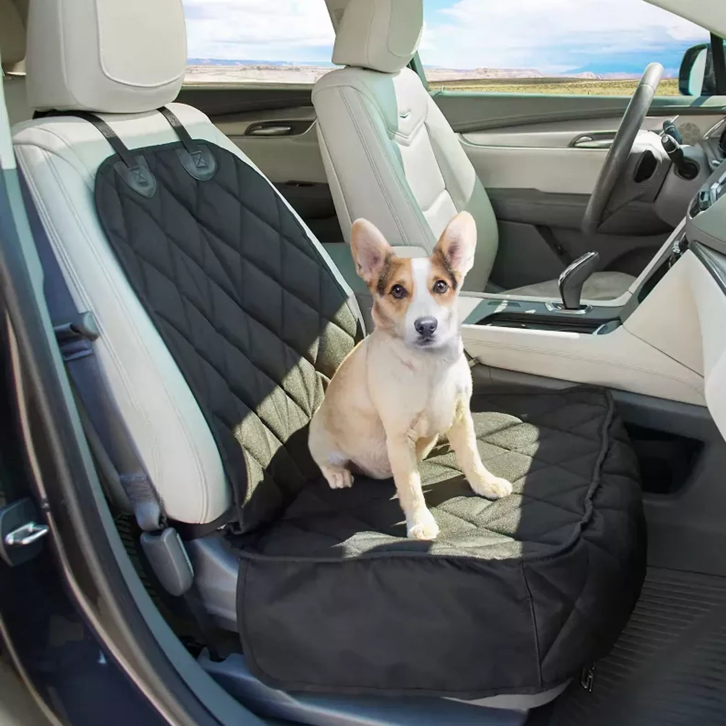 GOOPAWS Dog Front Car Seat Cover, Waterproof, Scratch Proof & Non Slip, Durable Pet Front Car Seat Cover for Trucks, SUV - Your Pet Connection