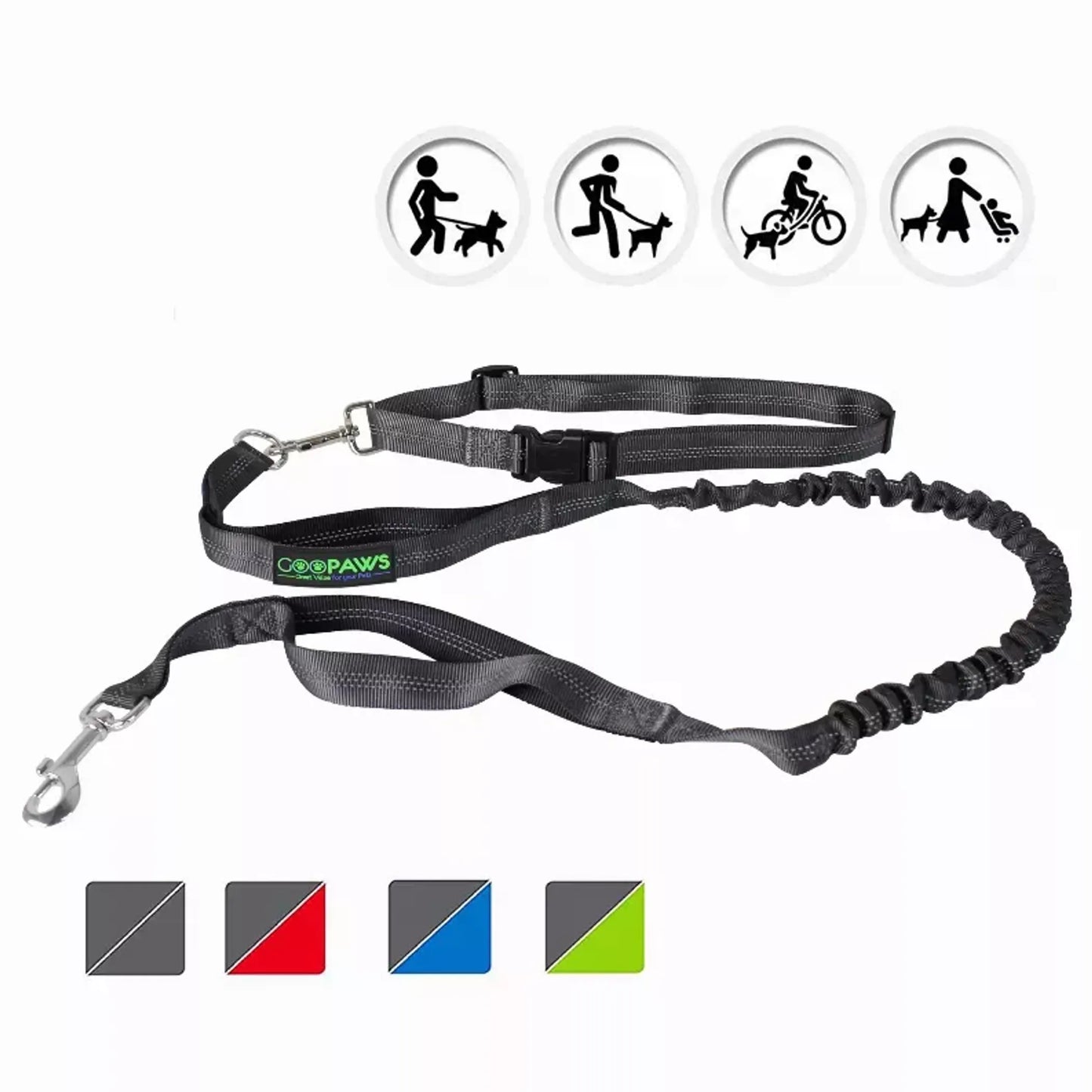 JESPET Hands-Free Dog Leash Ultimate Comfort