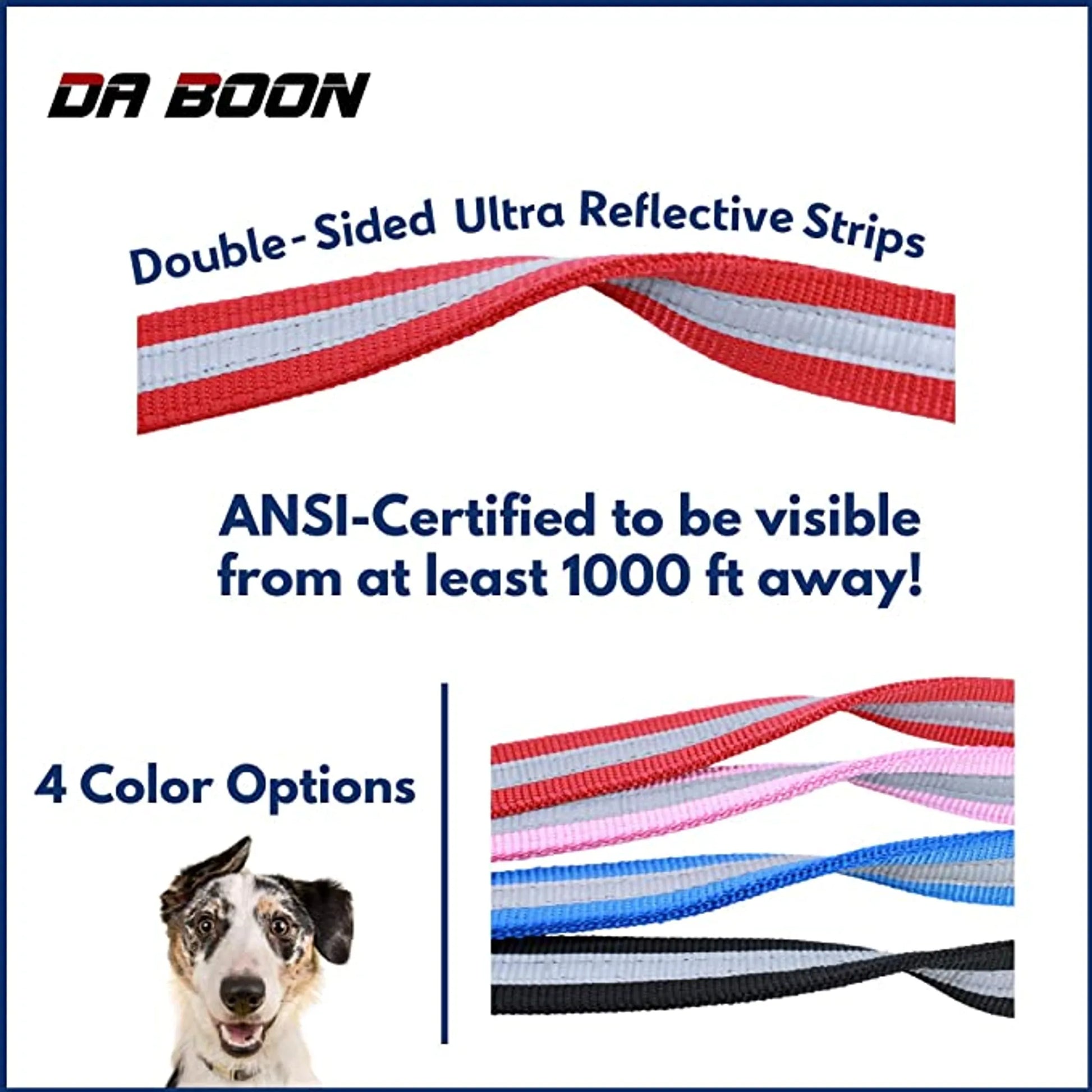 Da Boon Original Double-Sided Reflective Leash - Your Pet Connection