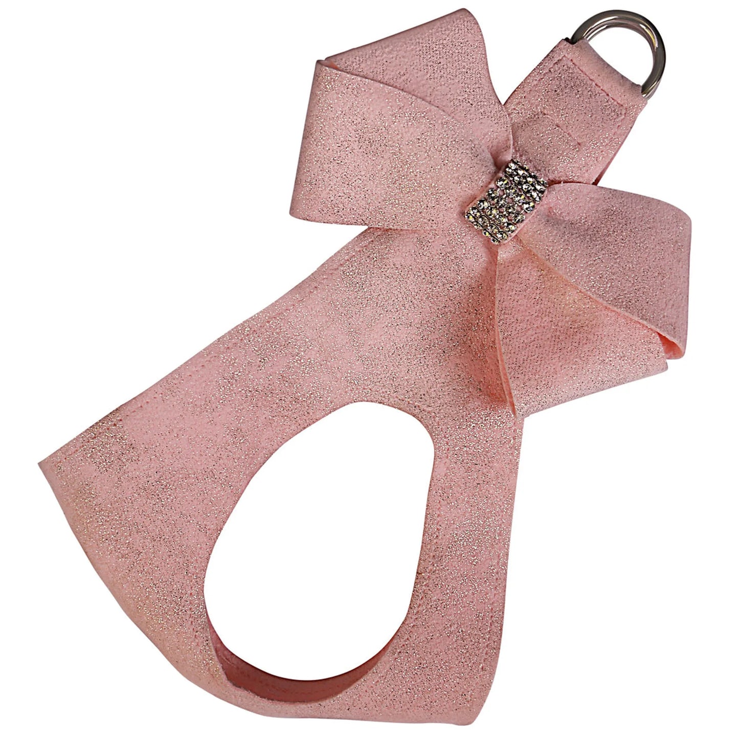 Susan Lanci Designs Puppy Pink Glitzerati Nouveau Bow Step In Harness - Your Pet Connection