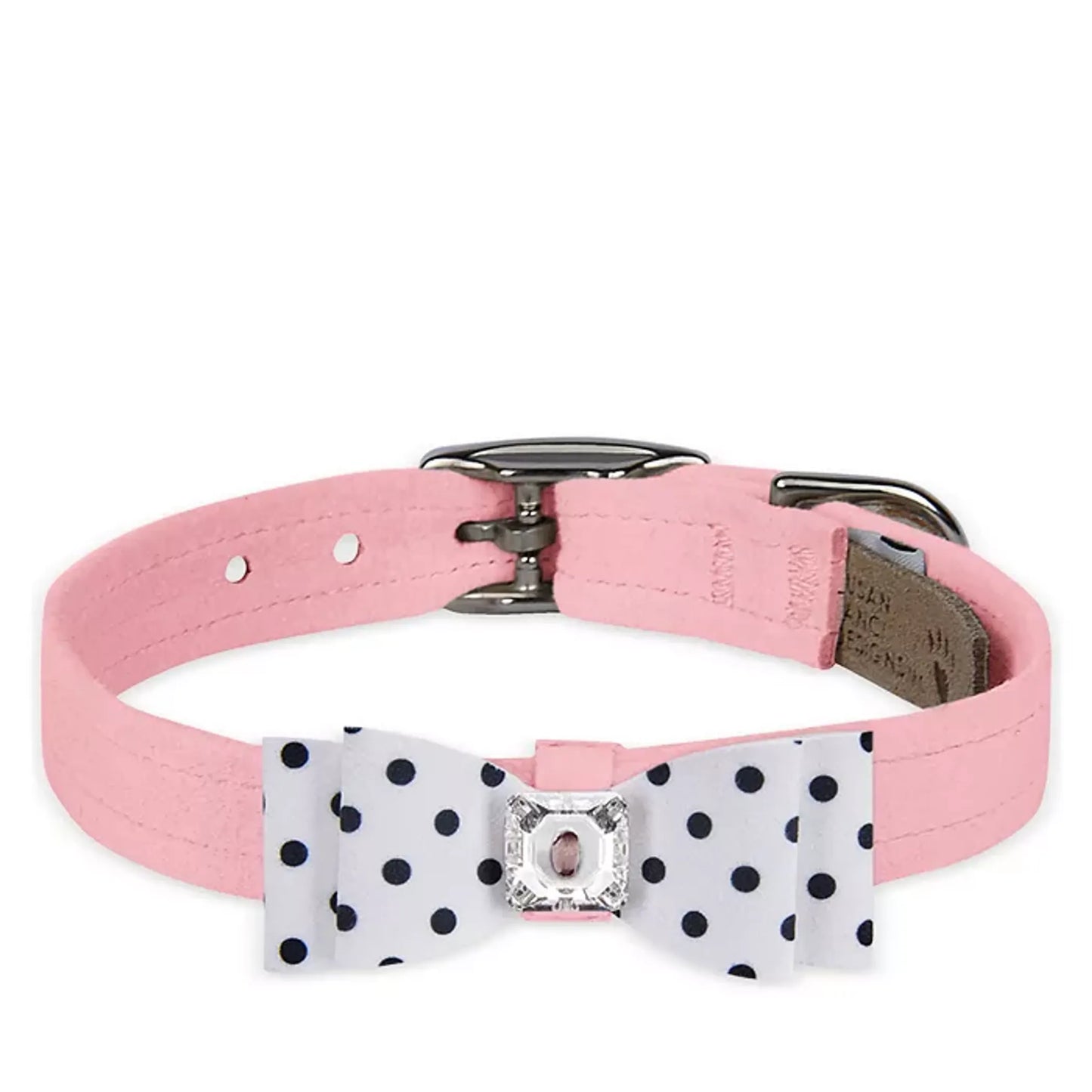 Susan Lanci Designs Black & White Houndstooth Big Bow Collar - Your Pet Connection