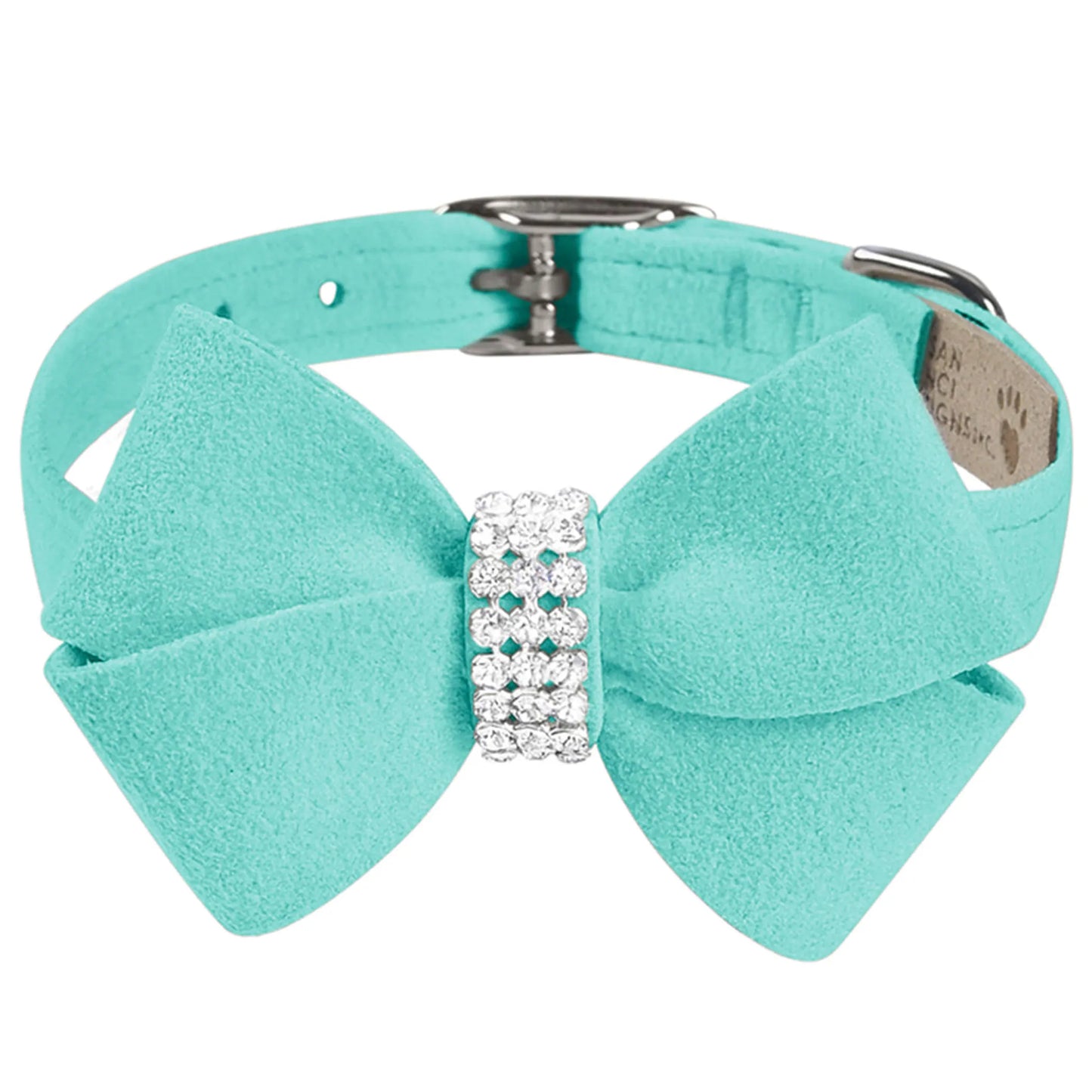 Susan Lanci Designs Crystal Pet Bow Collar