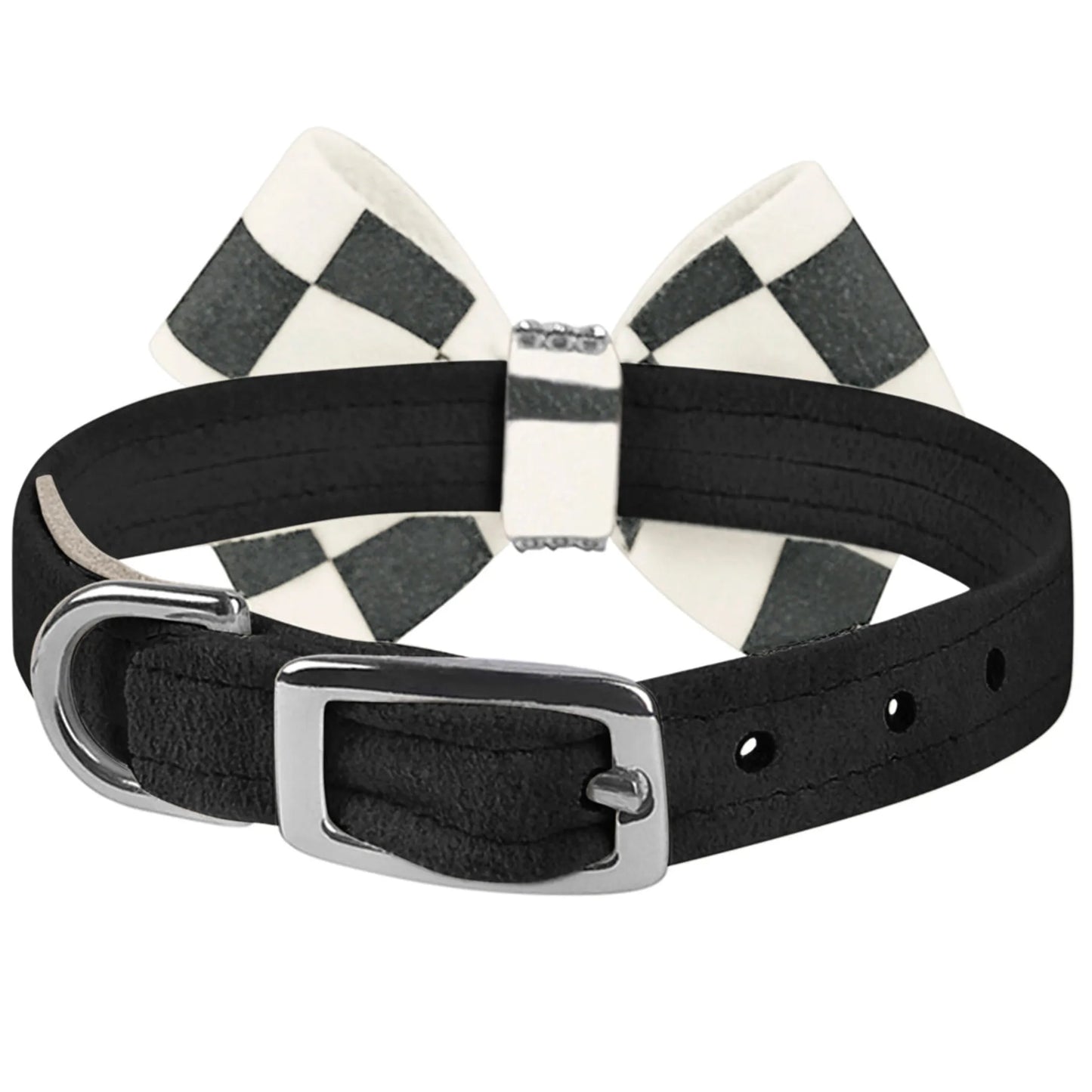 Susan Lanci Designs Windsor Check Nouveau Bow Collar - Your Pet Connection