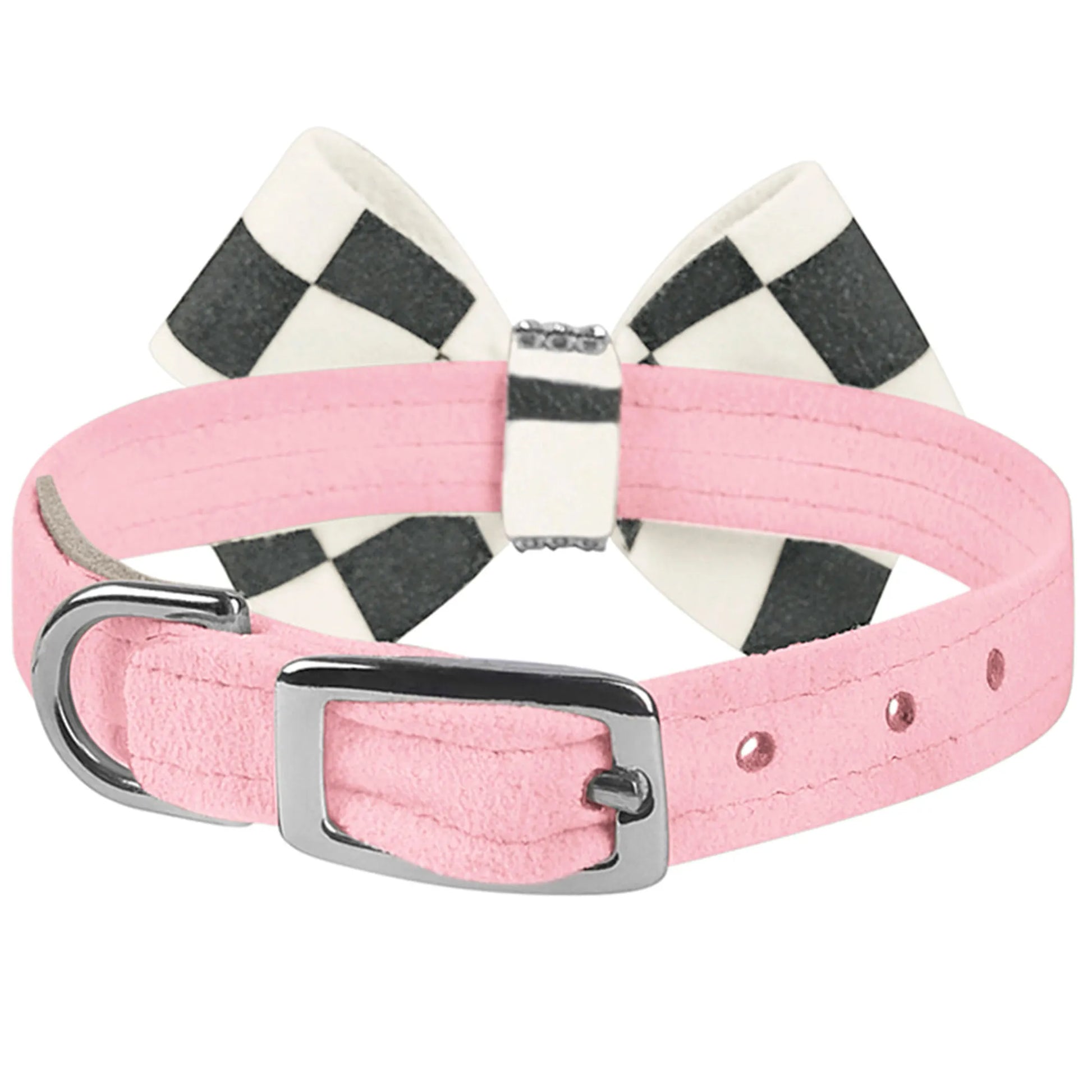 Susan Lanci Designs Windsor Check Nouveau Bow Collar - Your Pet Connection
