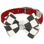 Susan Lanci Designs Windsor Check Nouveau Bow Collar - Your Pet Connection
