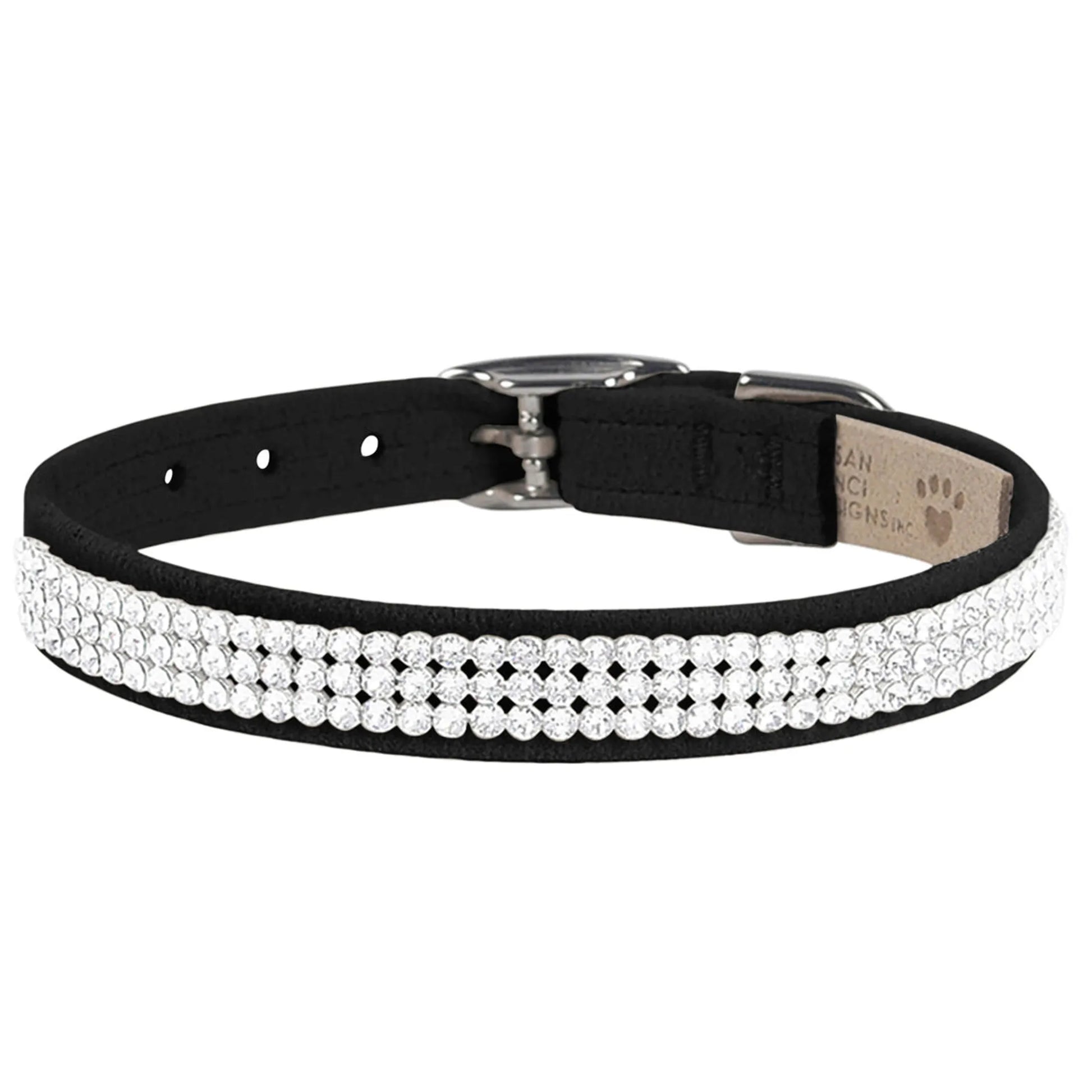 Susan Lanci Designs 3 Row Giltmore Crystals Collar - Your Pet Connection