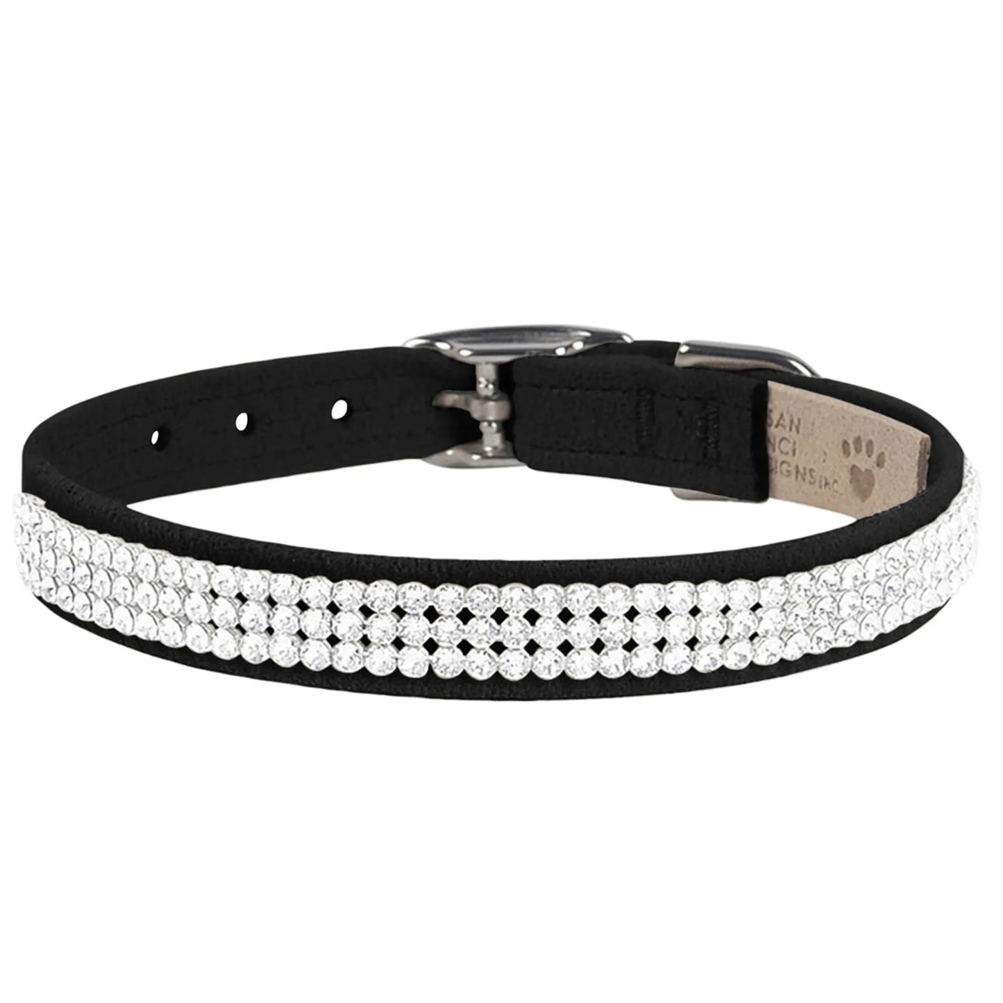 Susan Lanci Designs 3 Row Giltmore Crystals Collar - Your Pet Connection