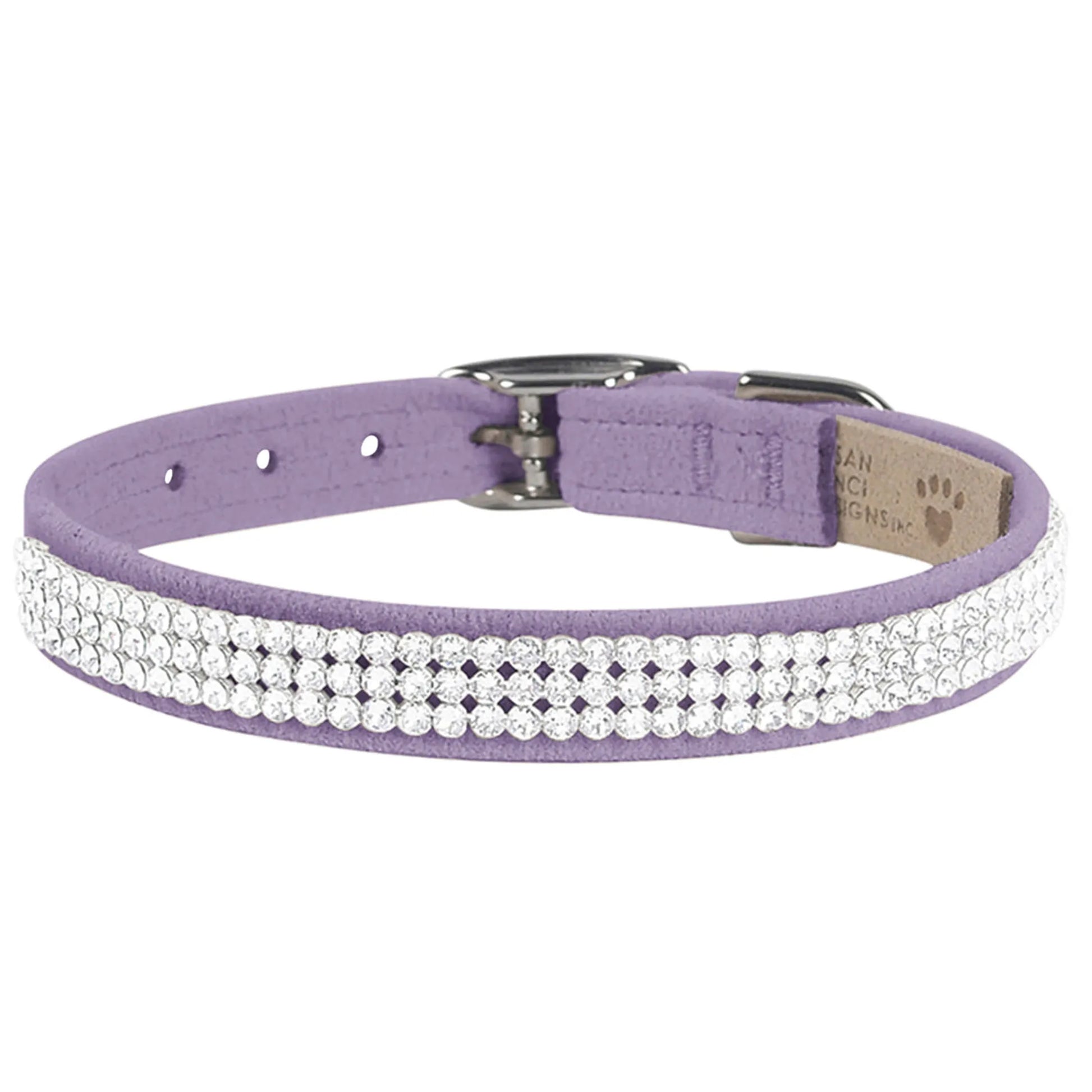 Susan Lanci Designs 3 Row Giltmore Crystals Collar - Your Pet Connection