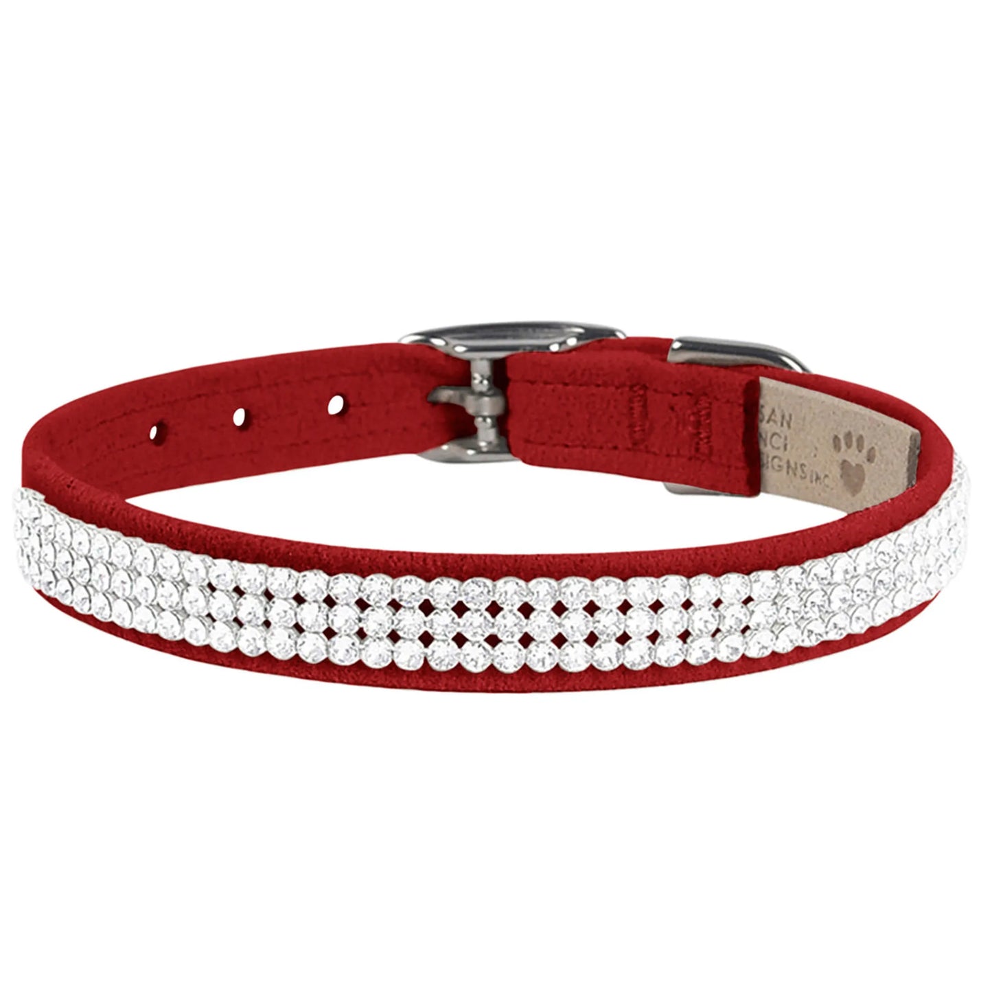Susan Lanci Designs 3 Row Giltmore Crystals Collar - Your Pet Connection