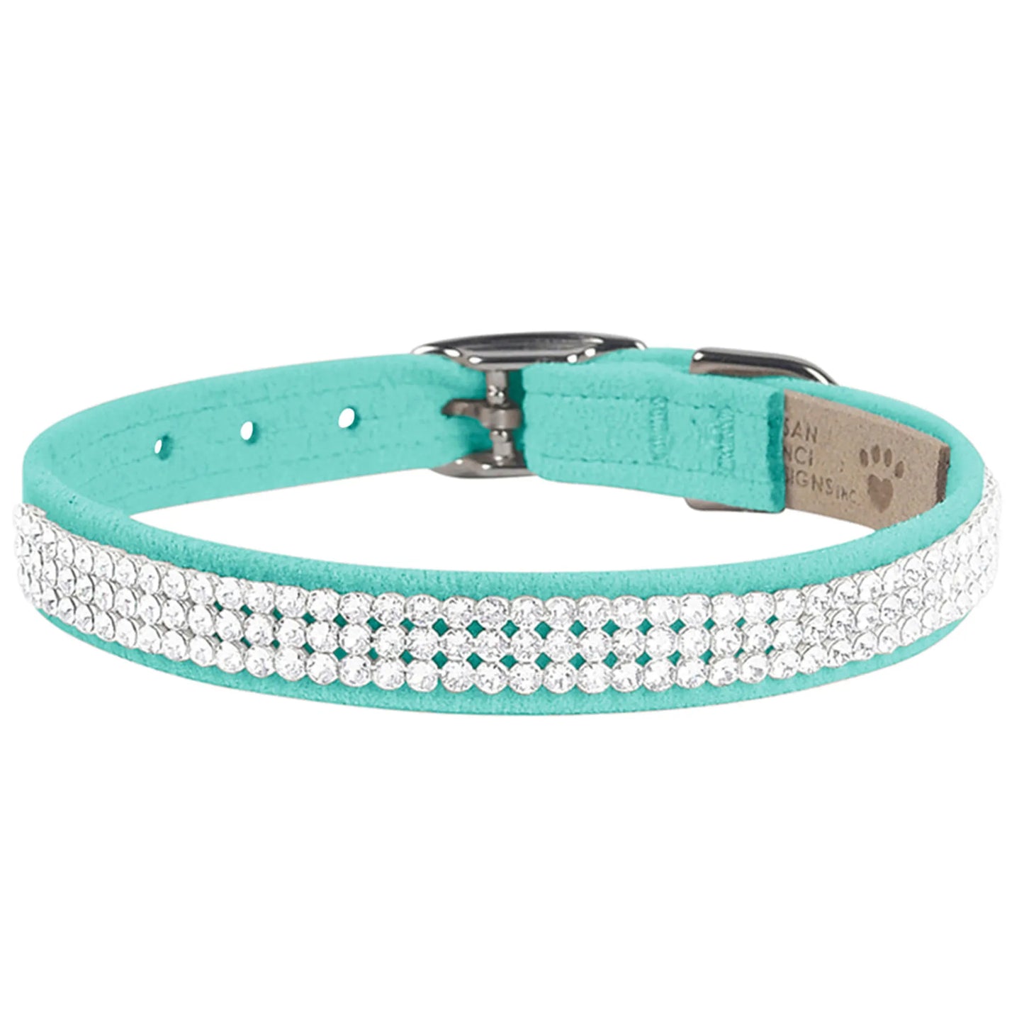 Susan Lanci Designs 3 Row Giltmore Crystals Collar - Your Pet Connection