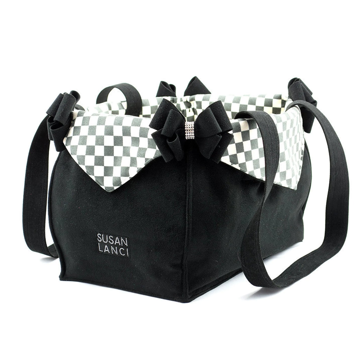Susan Lanci Designs Windsor Check Dog Carrier