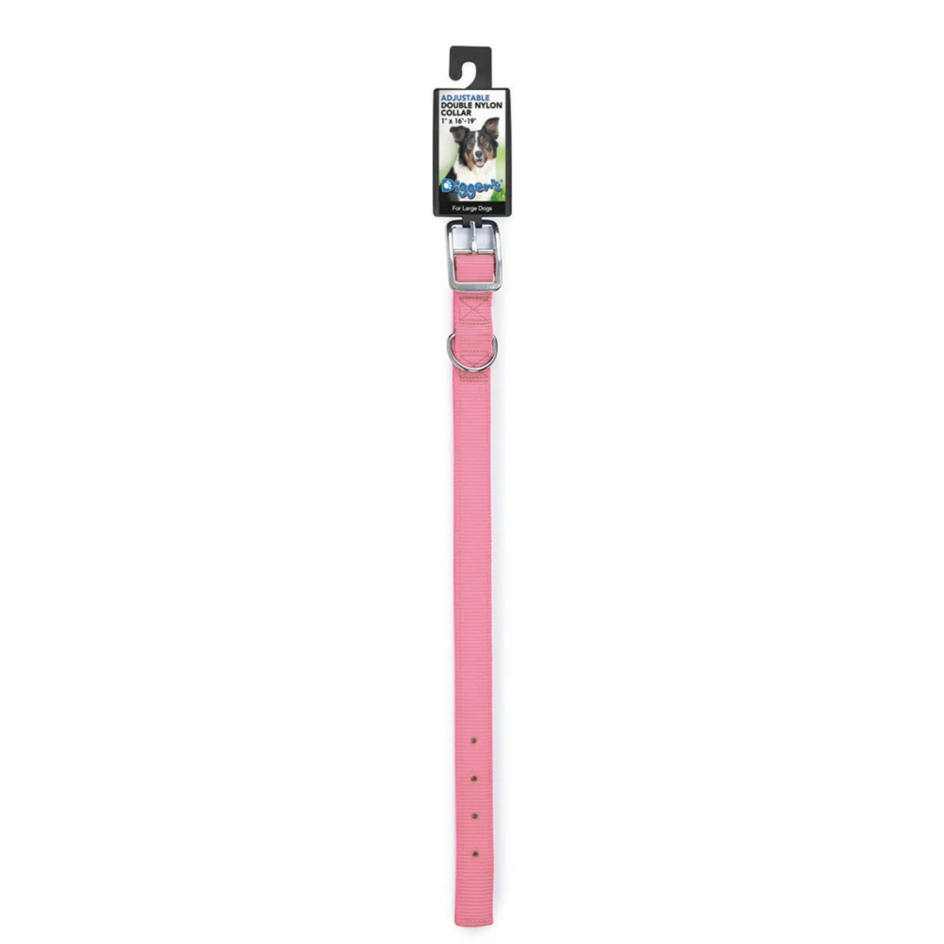 DGR 1in Nylon Collar 20in Pink - Your Pet Connection