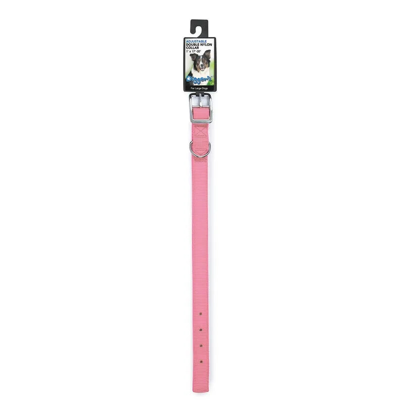 DGR 1in Nylon Collar 22in Pink - Your Pet Connection