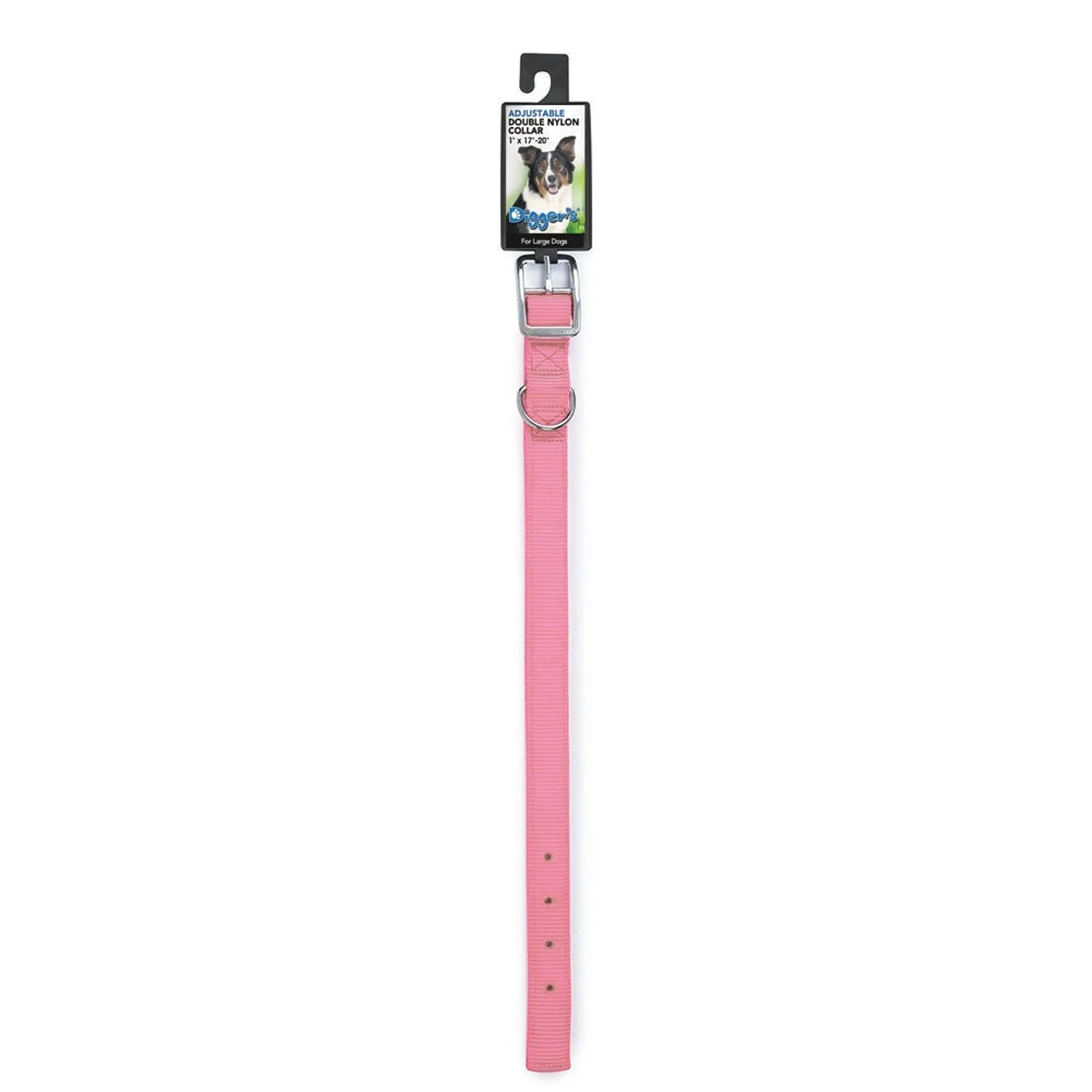 DGR 1in Nylon Collar 22in Pink - Your Pet Connection