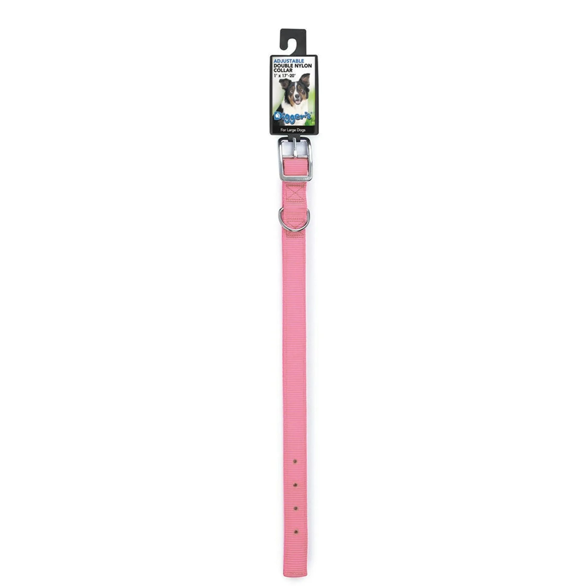 DGR 1in Nylon Collar 22in Pink - Your Pet Connection