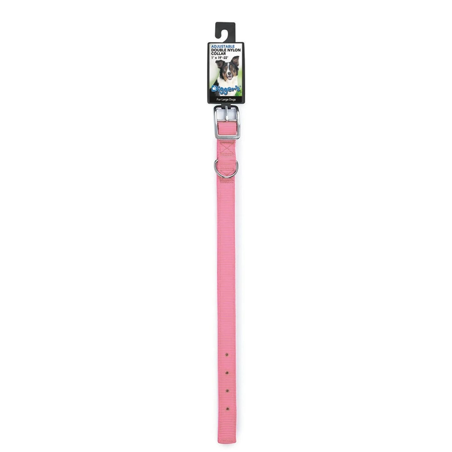 DGR 1in Nylong Collar 24in Neon Pink - Your Pet Connection