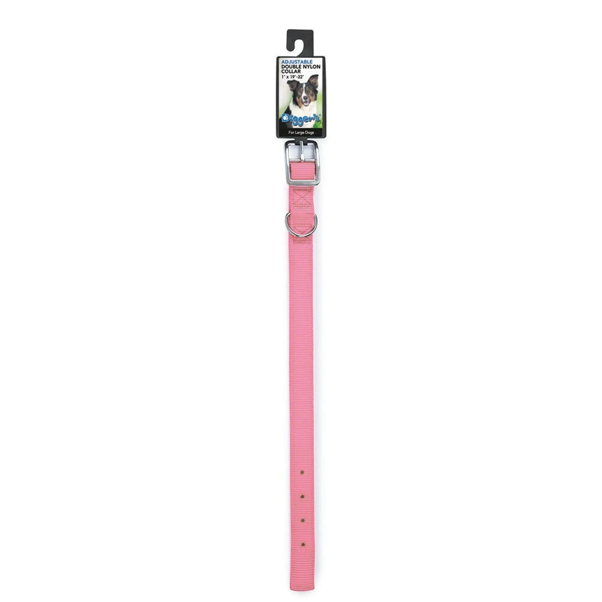 DGR 1in Nylong Collar 24in Neon Pink - Your Pet Connection