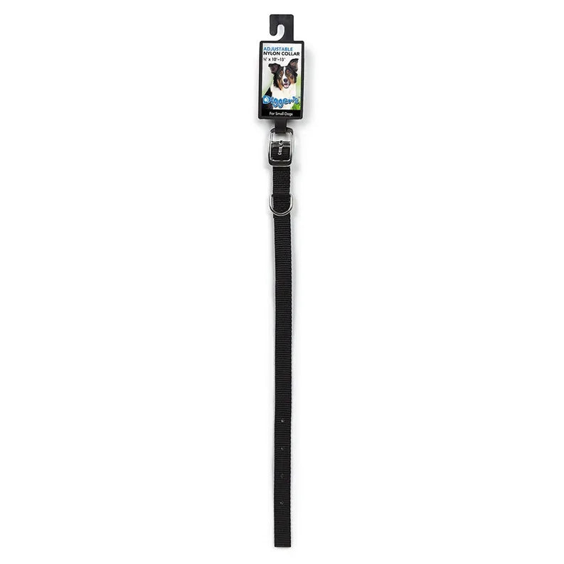 DGR 5/8in Nylon Collar 6-9in Black - Your Pet Connection
