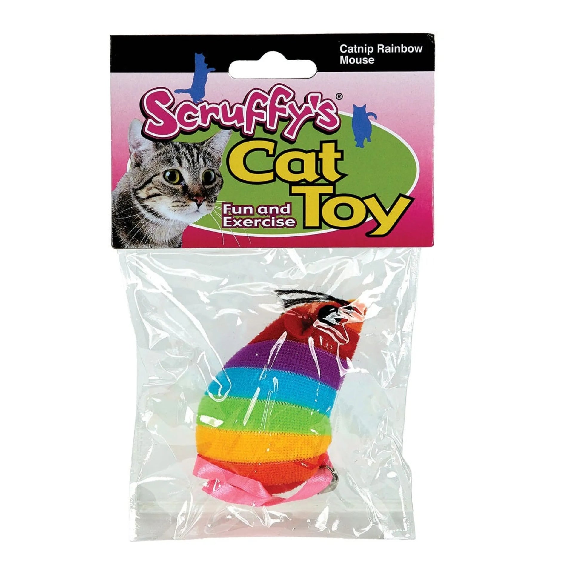 Scruffy's Catnip Rainbow Mouse - Your Pet Connection