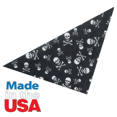 TP Skulls & Crossbones Bandana Blk - Your Pet Connection