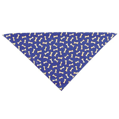 TP Bandana Tossed Bones Blu - Your Pet Connection