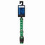 CC TwoTone Pawprint Collar 10-16In Blk - Your Pet Connection