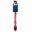 CC TwoTone Pawprint Collar 10-16In Blk - Your Pet Connection