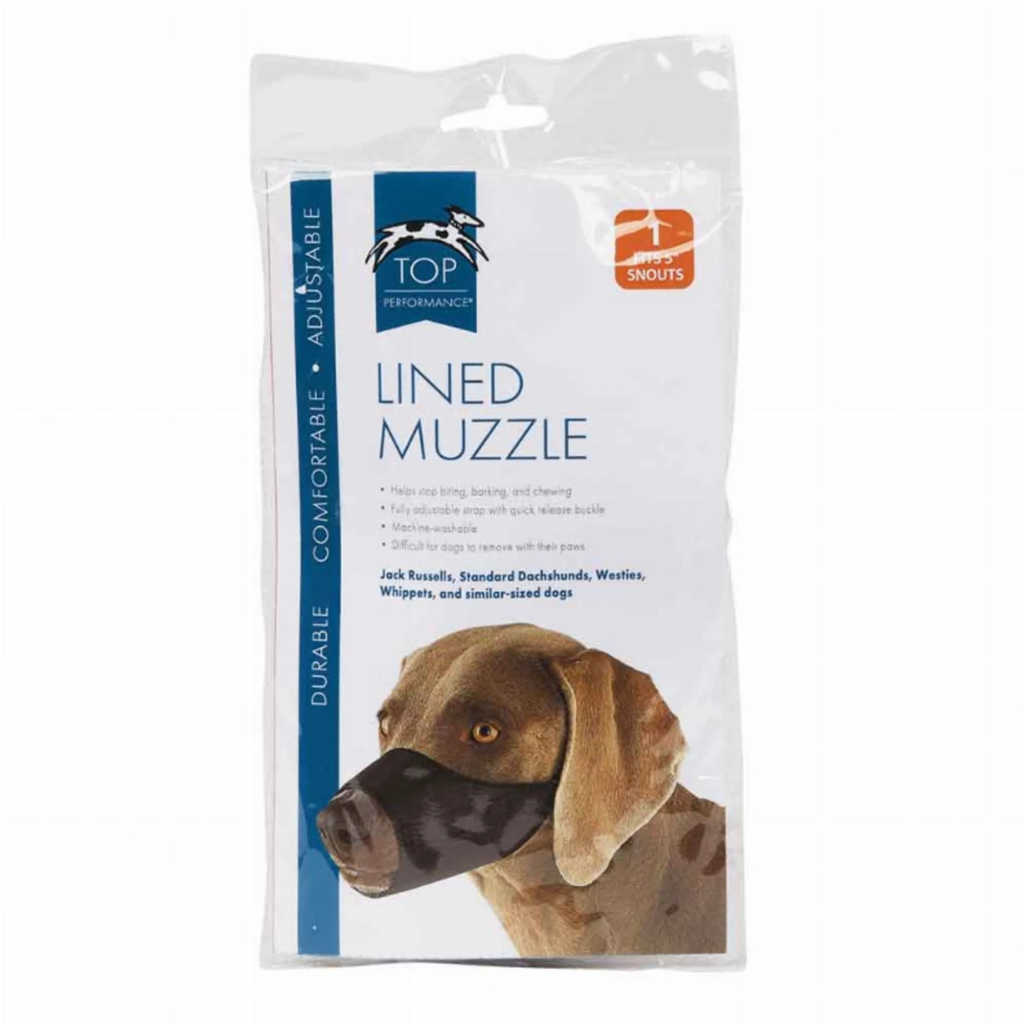 TP Lined Nylon Muzzle 10.25Insnout 5XL - Your Pet Connection