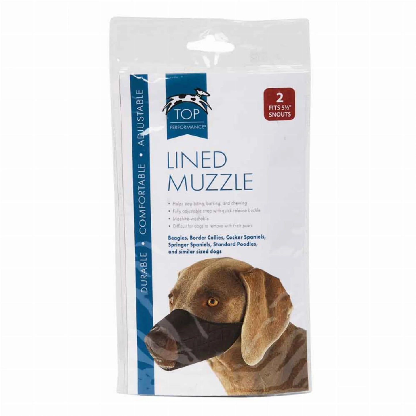 TP Lined Nylon Muzzle 10.25Insnout 5XL - Your Pet Connection