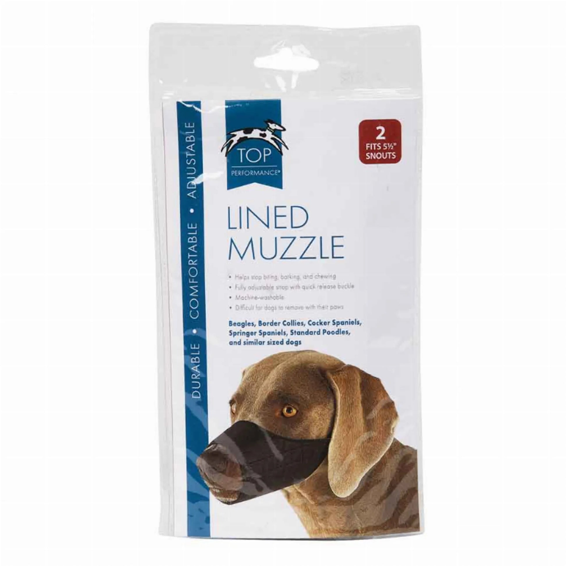 TP Lined Nylon Muzzle 10.25Insnout 5XL - Your Pet Connection