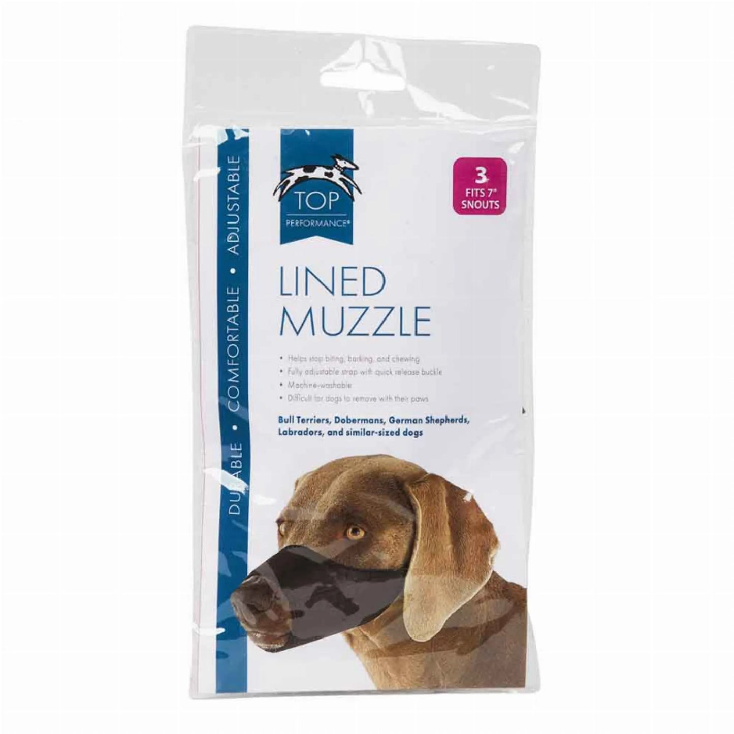 TP Lined Nylon Muzzle 10.25Insnout 5XL - Your Pet Connection