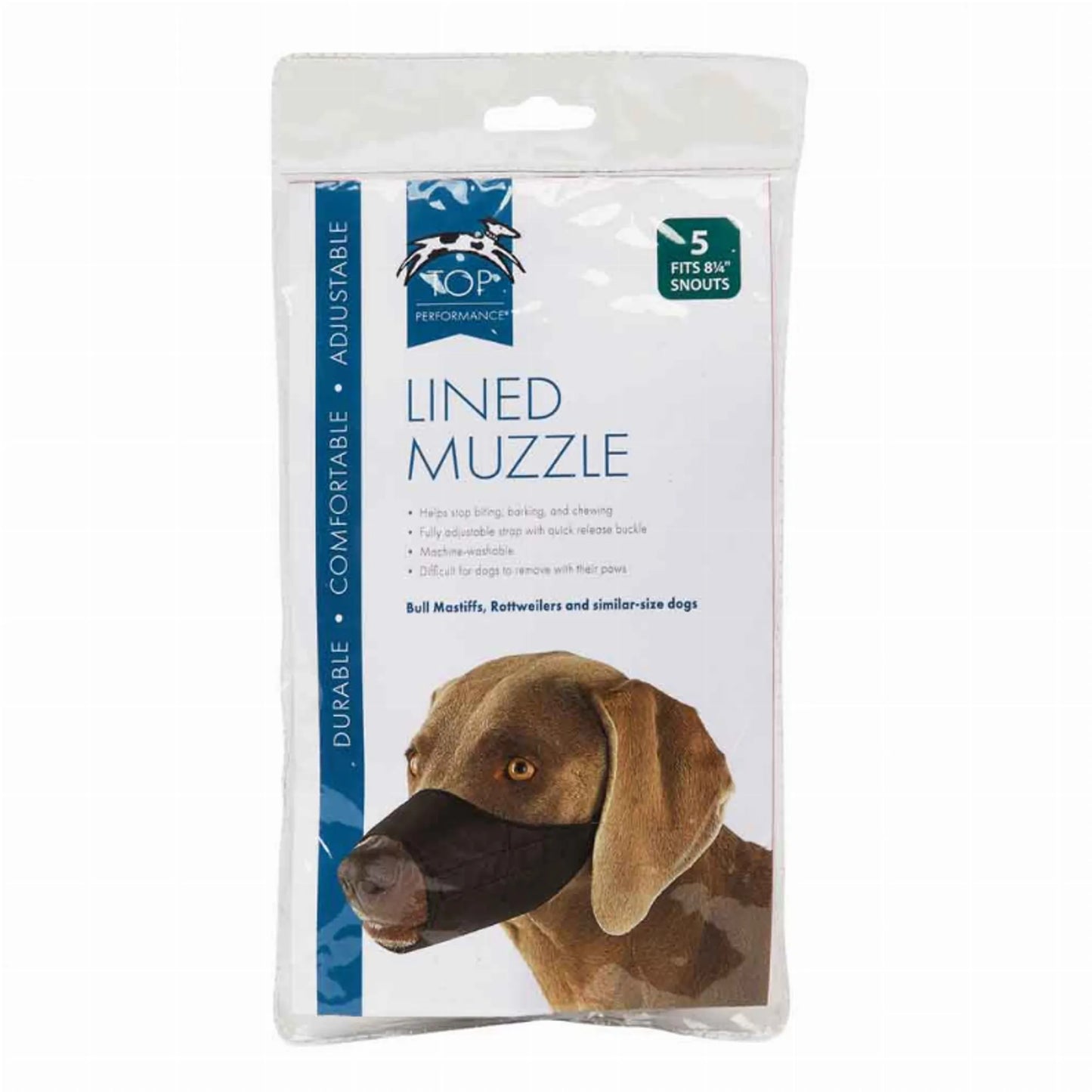 TP Lined Nylon Muzzle 10.25Insnout 5XL - Your Pet Connection