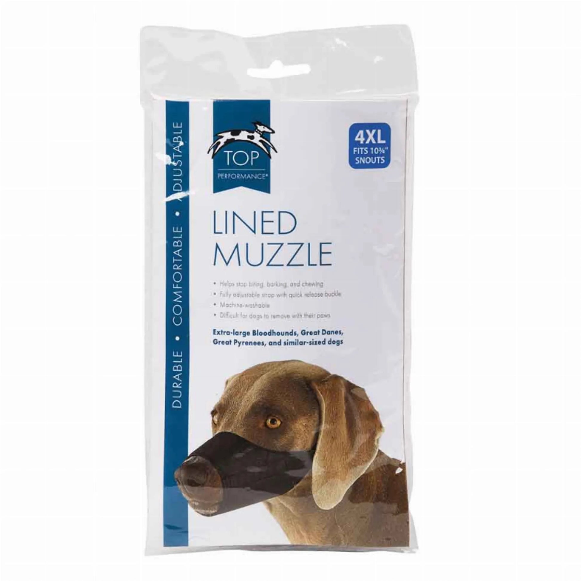 TP Lined Nylon Muzzle 10.25Insnout 5XL - Your Pet Connection