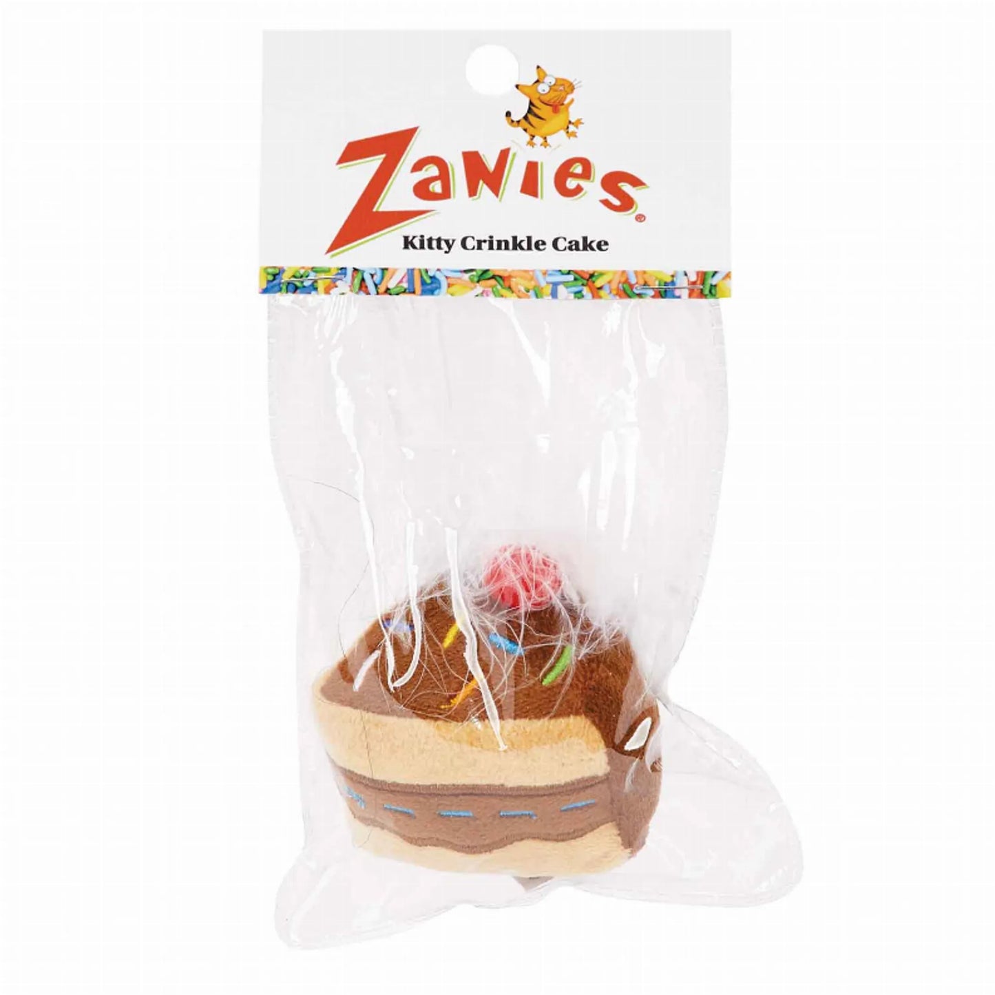 ZA Kitty Krinkle Cake with Feather - Your Pet Connection