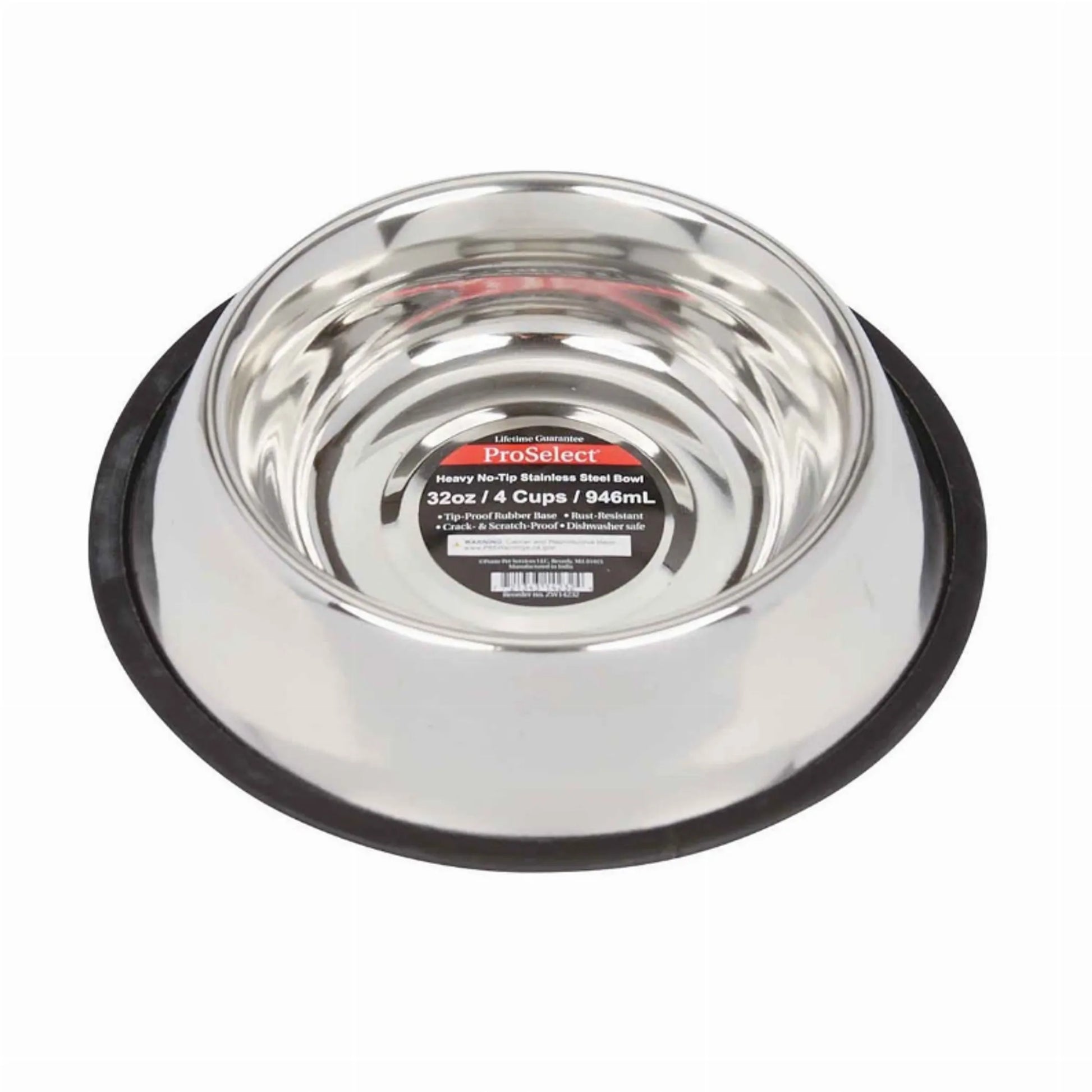 PS XSuper Hvy NoTip Mirror Bowls 16oz - Your Pet Connection