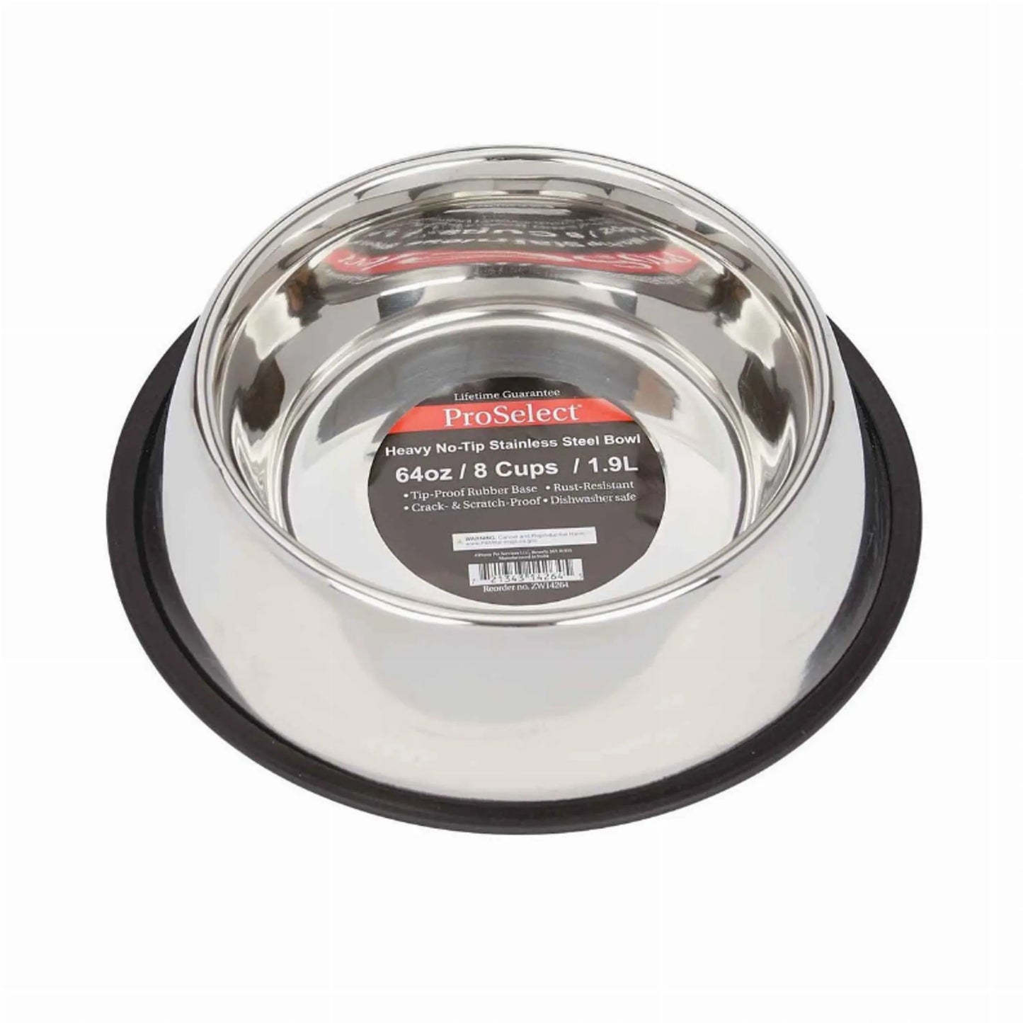 PS XSuper Hvy NoTip Mirror Bowls 16oz - Your Pet Connection