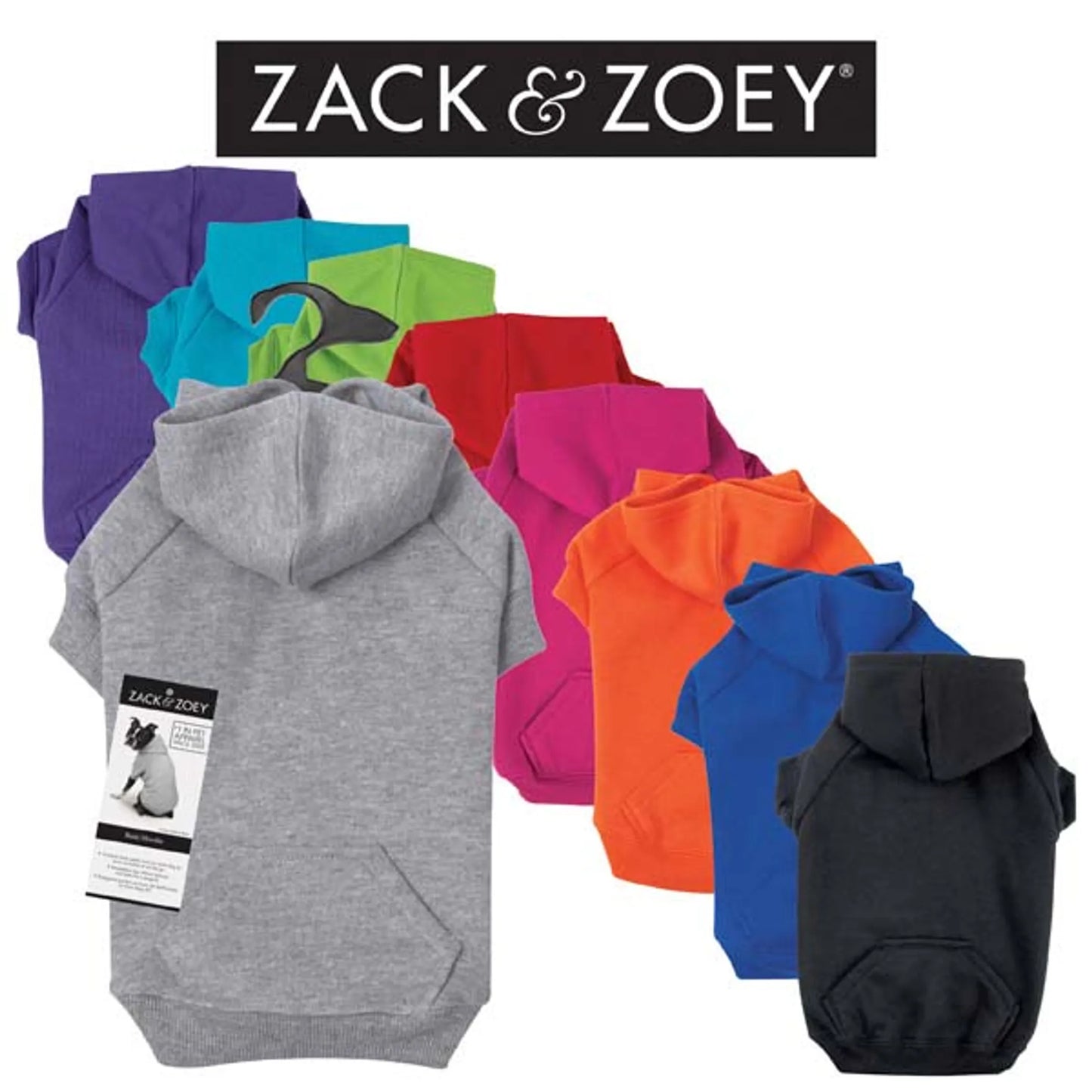 Zack & Zoey Stylish Dog Hoodies for All Sizes