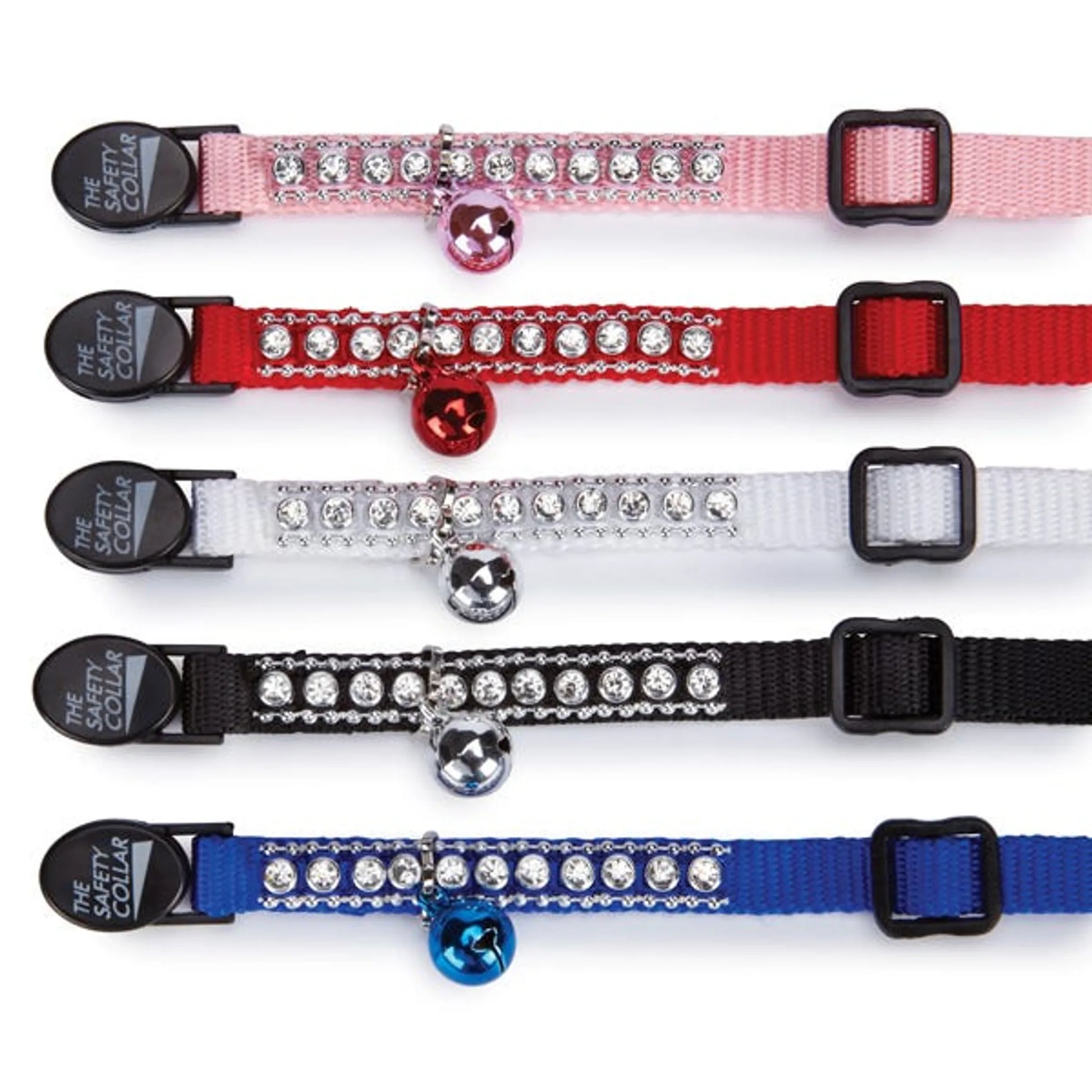 MT Rhinestone Cat Collar Blk - Your Pet Connection