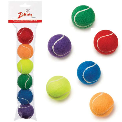 ZA Puppy Pride Mini Tennis Ball 6Pk - Your Pet Connection