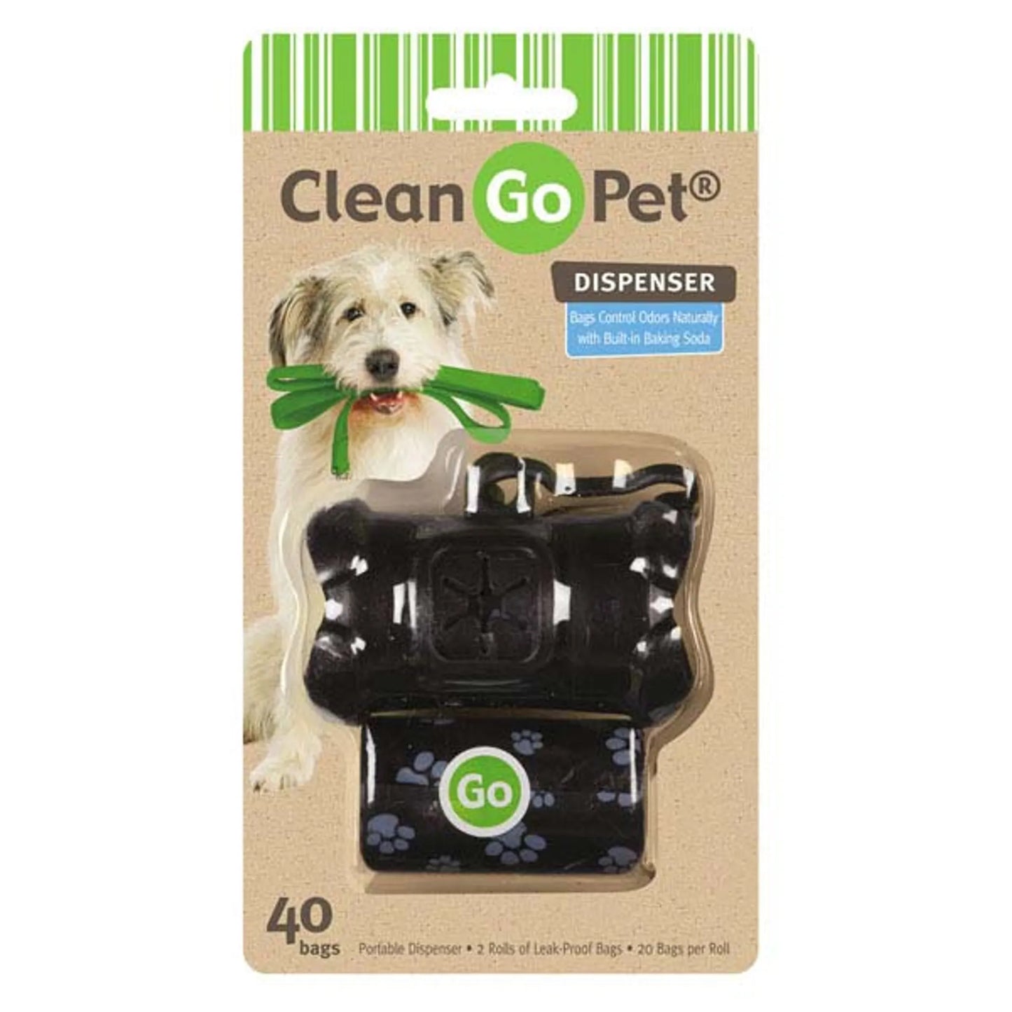 CG Bone Waste Bag Holder Blk - Your Pet Connection