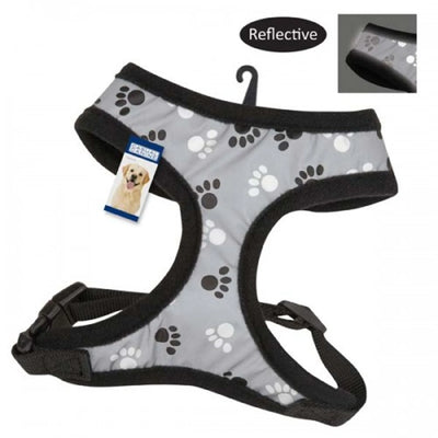 Casual Canine Reflective Pawprint Harnesses - Your Pet Connection