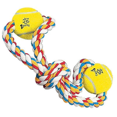 ZA Rope Tennis Ball 15In Fig 8 2Bls - Your Pet Connection