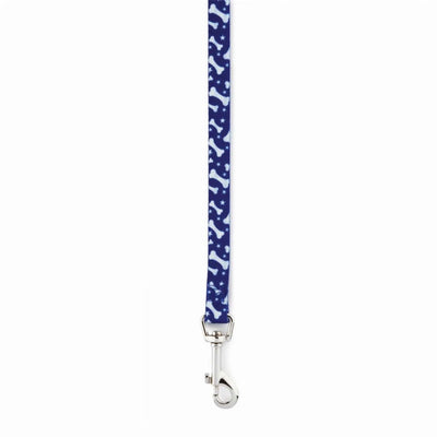 CC Patterns Lead Bone 4Ftx5/8In Blu - Your Pet Connection