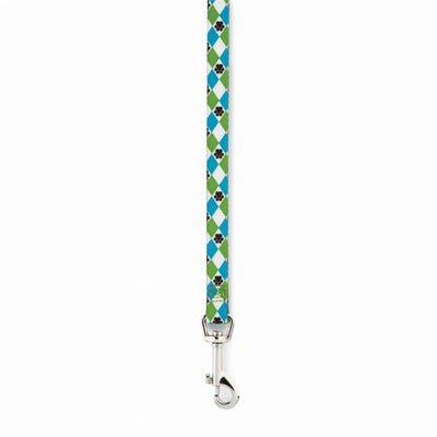 CC Patterns Lead Argyle 4Ftx5/8In Blu - Your Pet Connection
