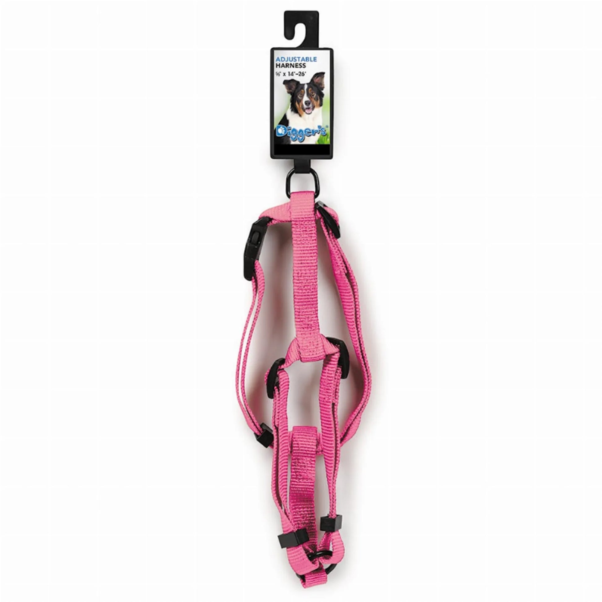 DGR 5/8in Adjustable Harness Black - Your Pet Connection