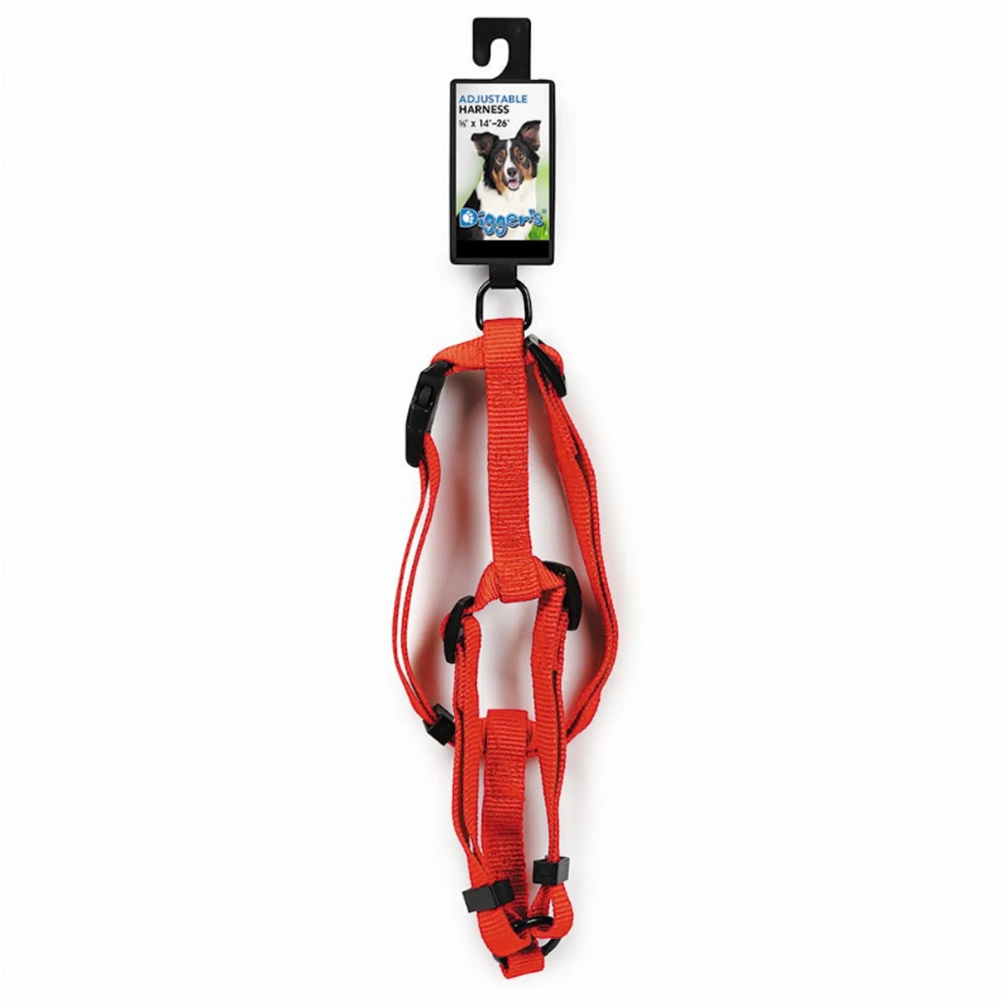DGR 5/8in Adjustable Harness Black - Your Pet Connection