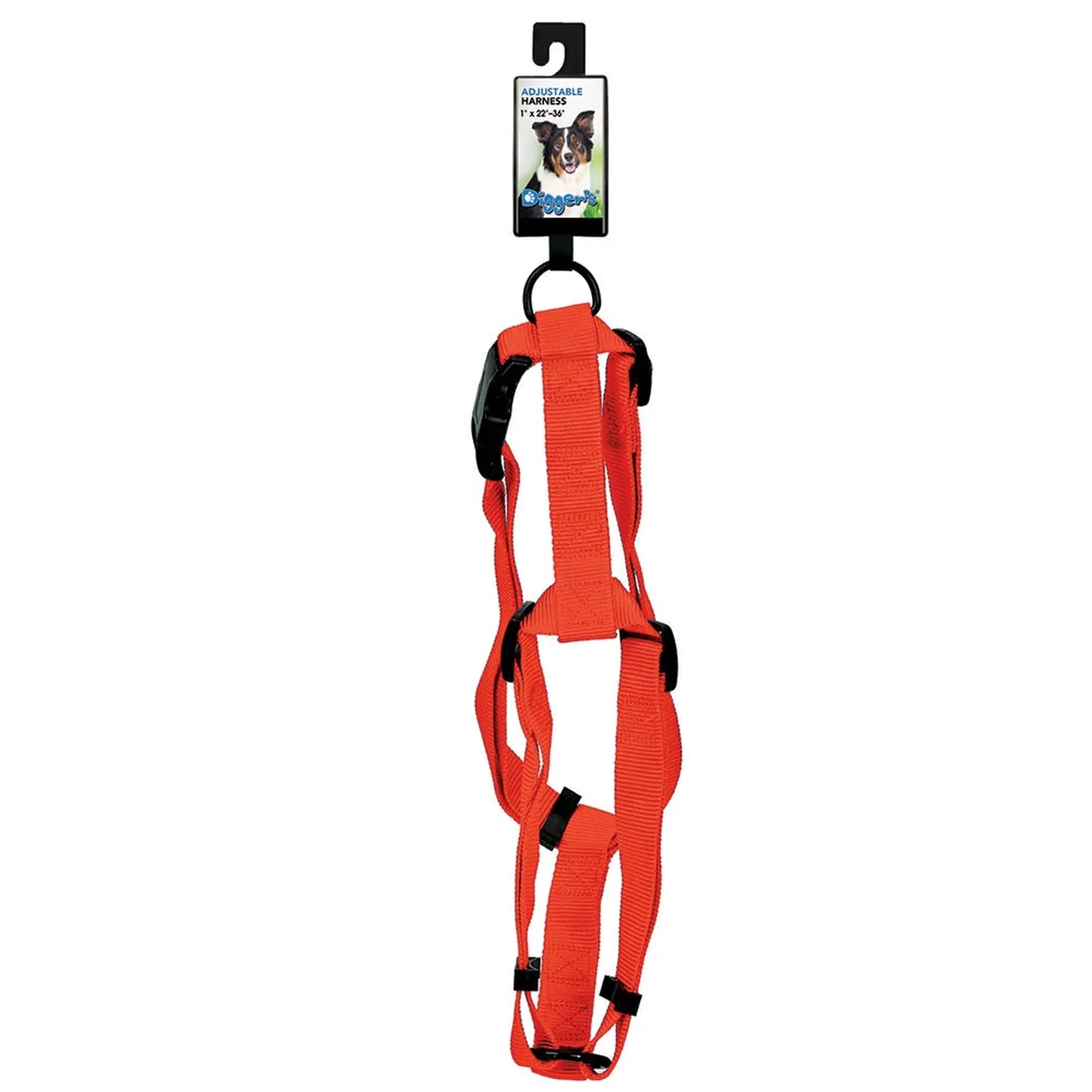 DGR 1in Adjustable Harness Black - Your Pet Connection