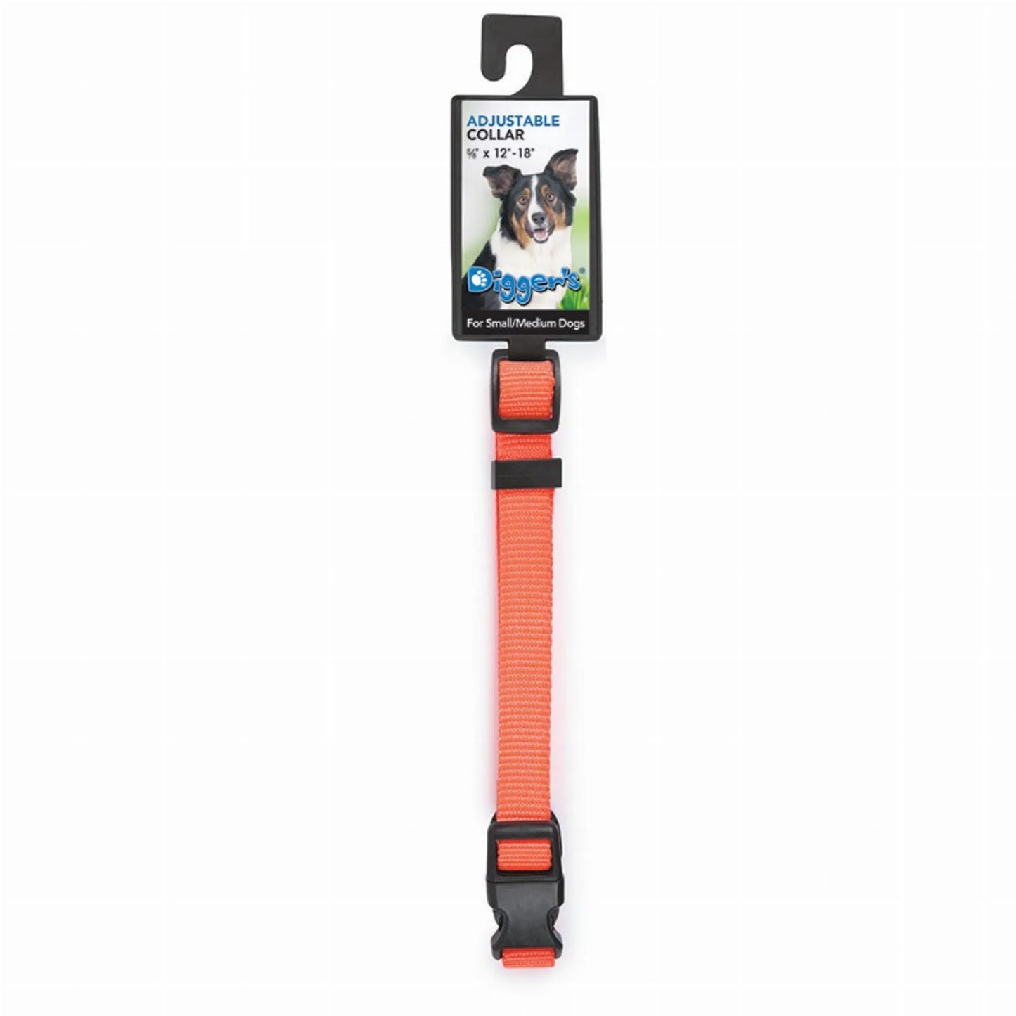 Digger's Sleek Adjustable Dog Collar 1 Inch